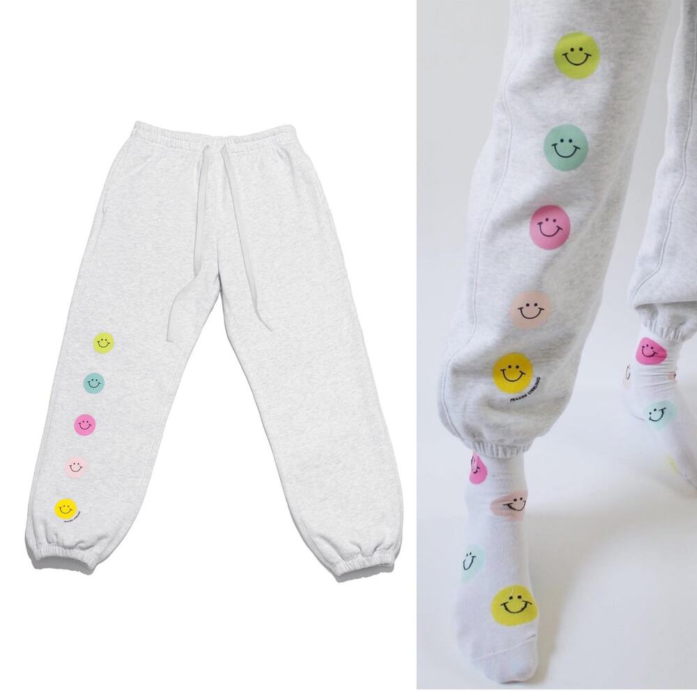 Frasier Sterling Smiley Gal Sweatpants Gray Size‎ Small